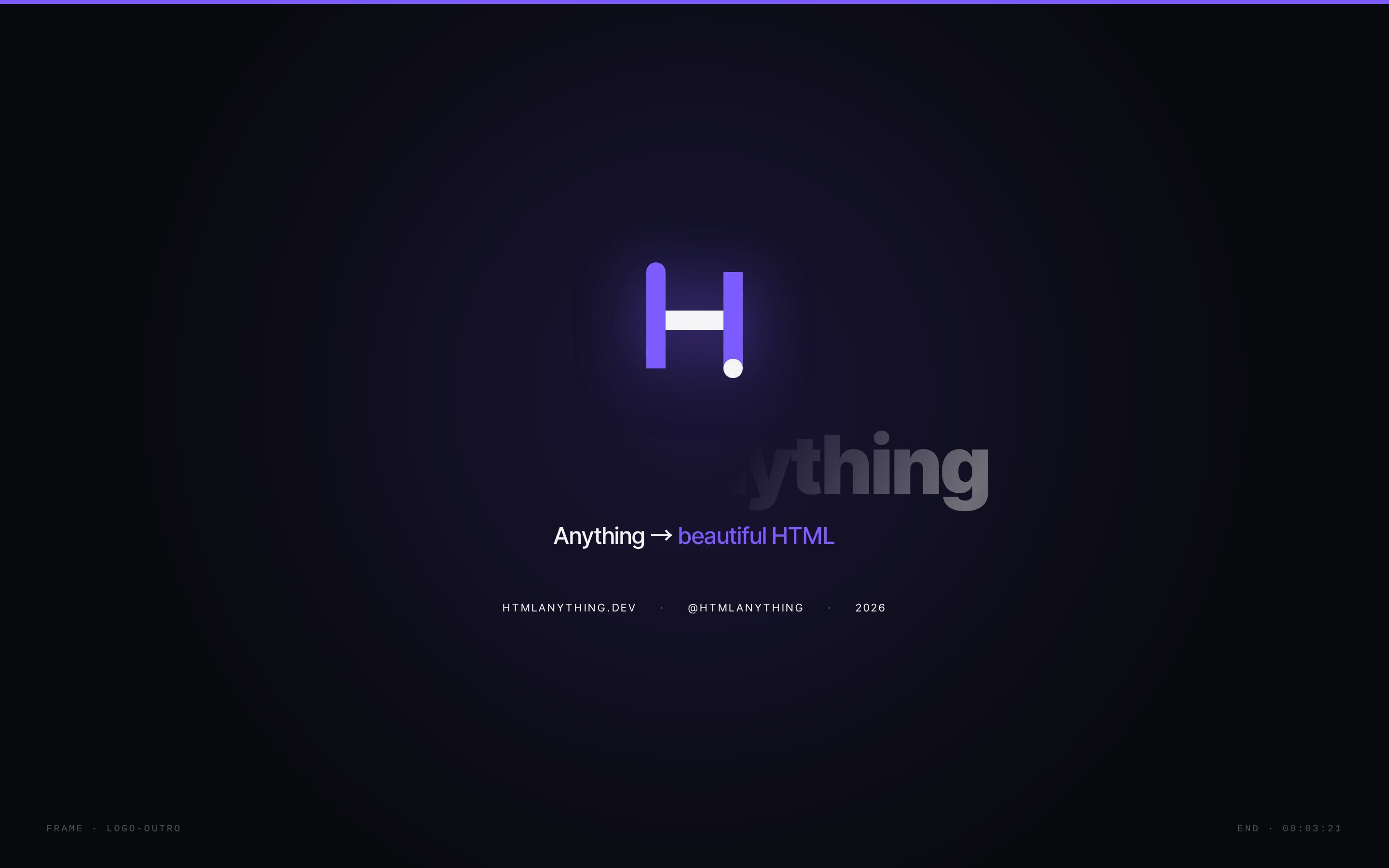 Logo Outro Frame preview
