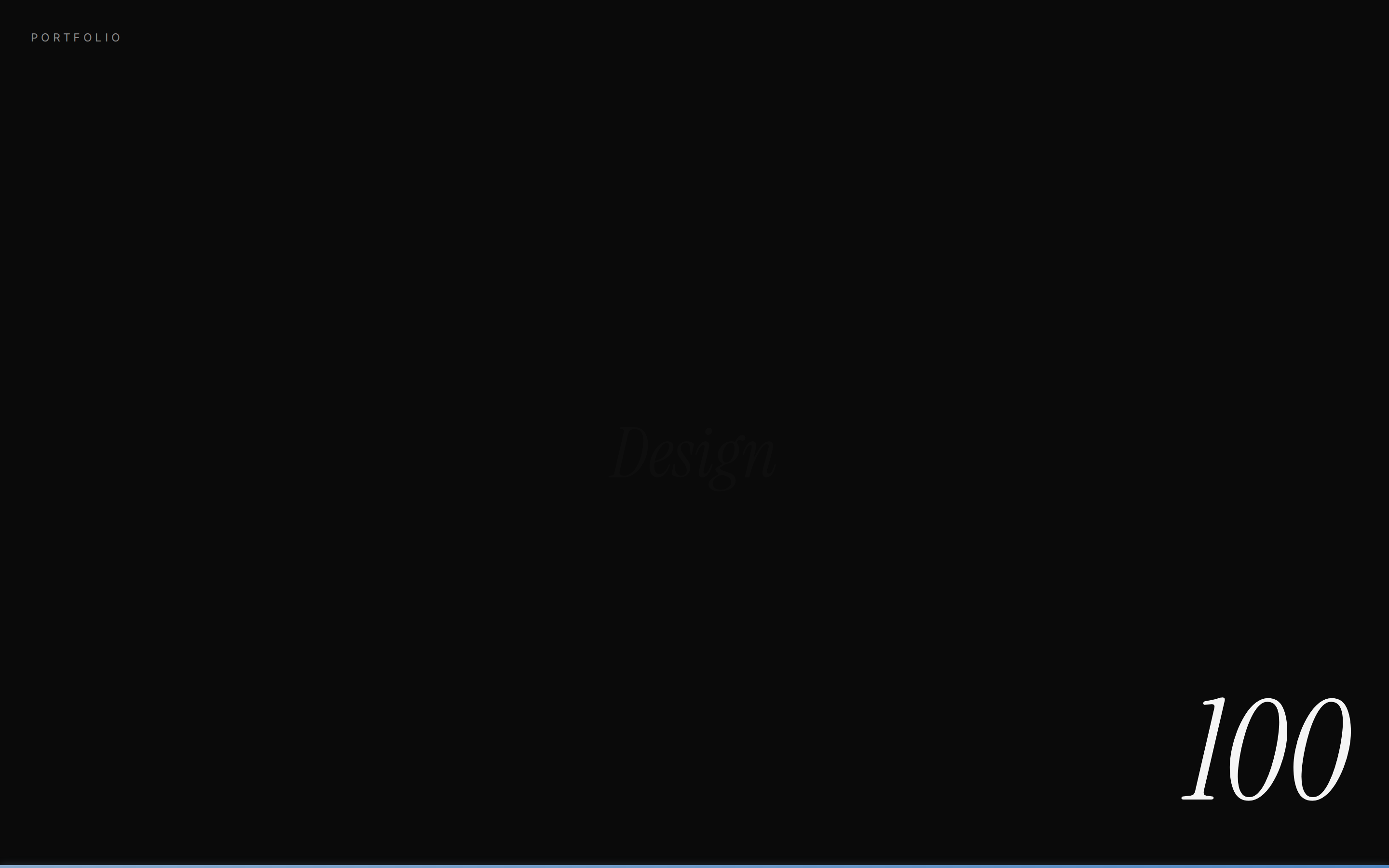 Portfolio Cosmic — Dark Landing preview