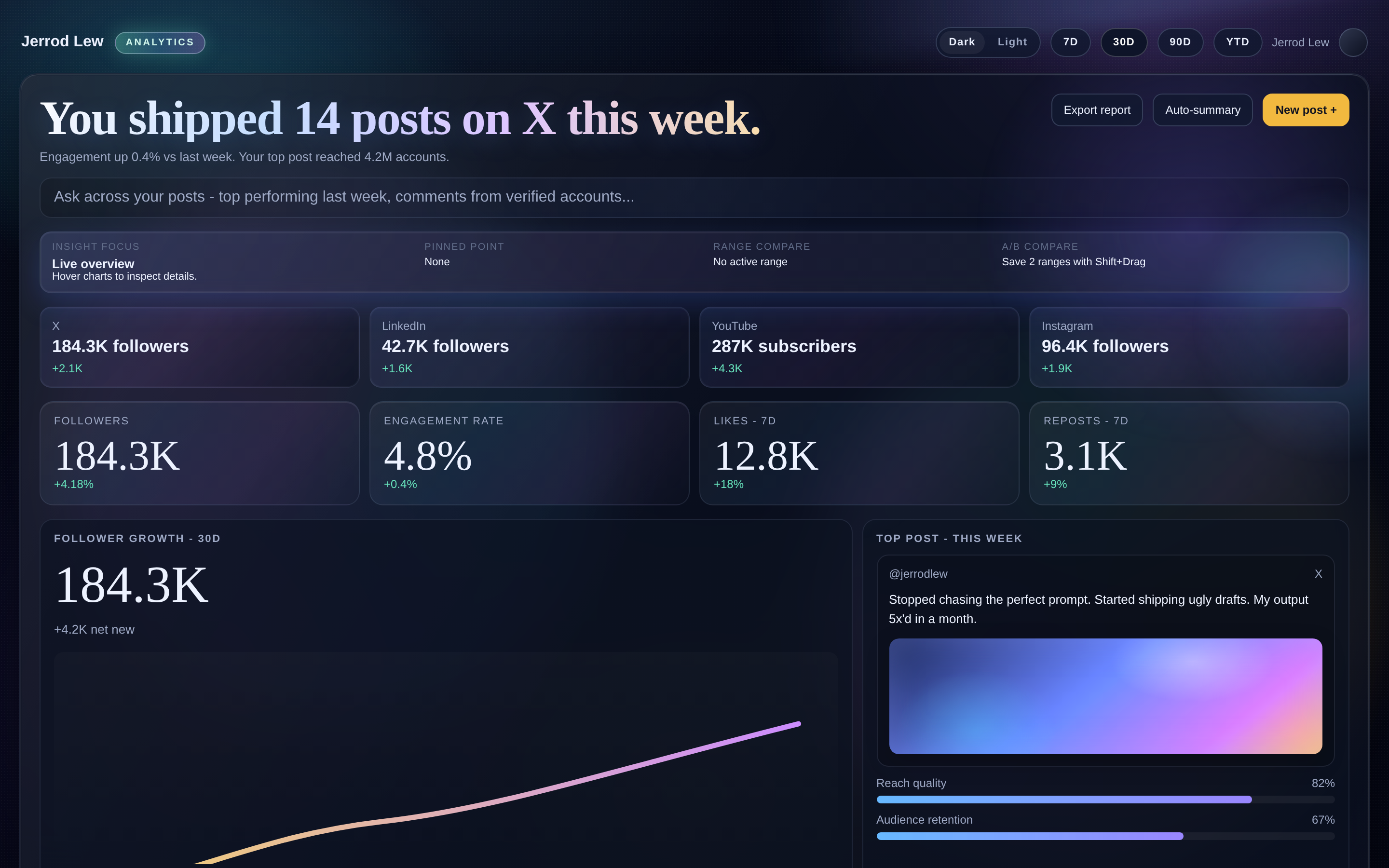 Social Media Matrix Tracker Template preview